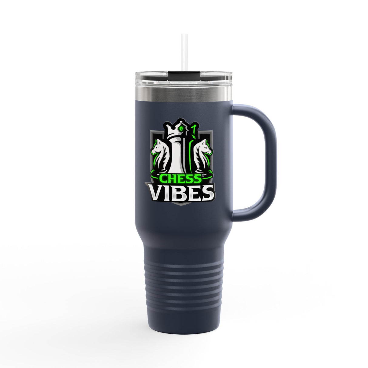 Green Chess Vibes Insulated Travel Mug, 40oz