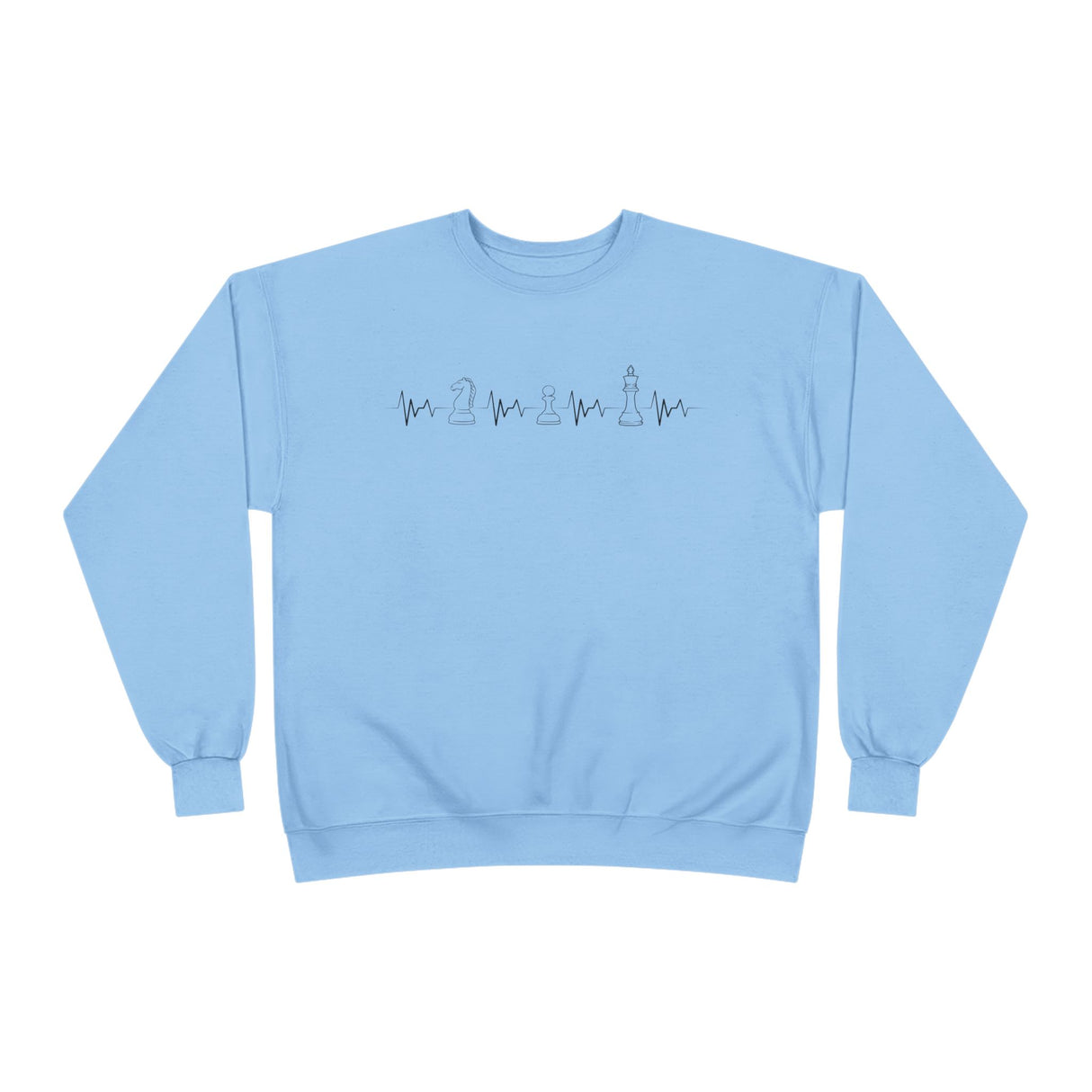 Knight Pawn King Heartbeat Crewneck Sweatshirt