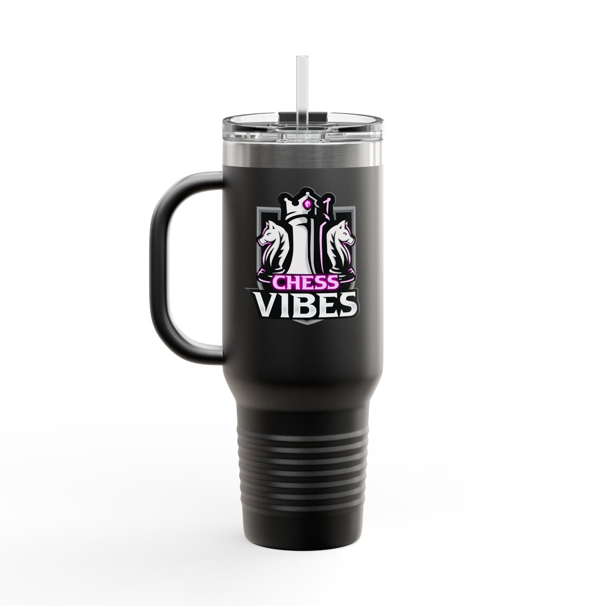 Pink Chess Vibes Insulated Travel Mug, 40oz