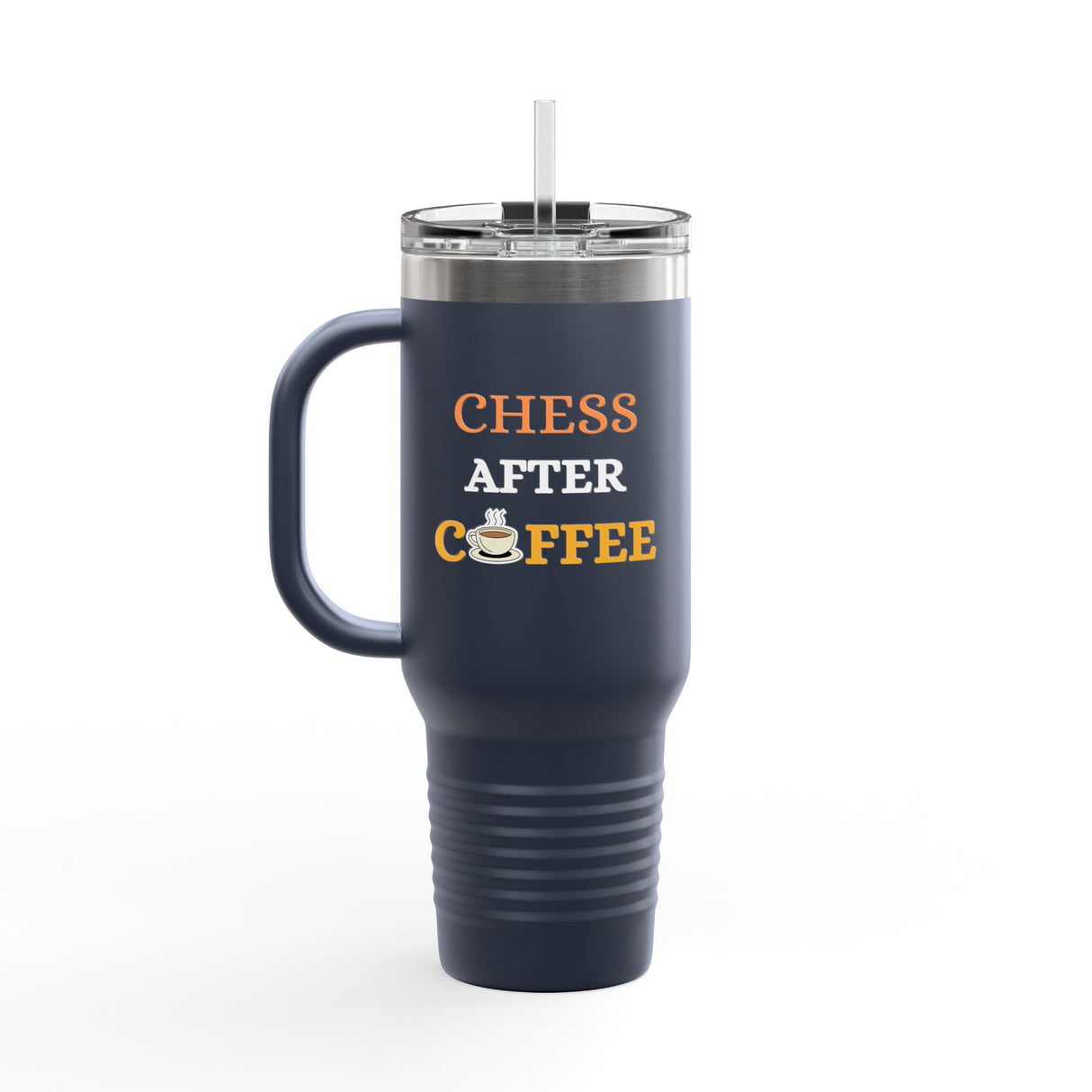 Chess After Coffee Insulated Travel Mug, 40oz