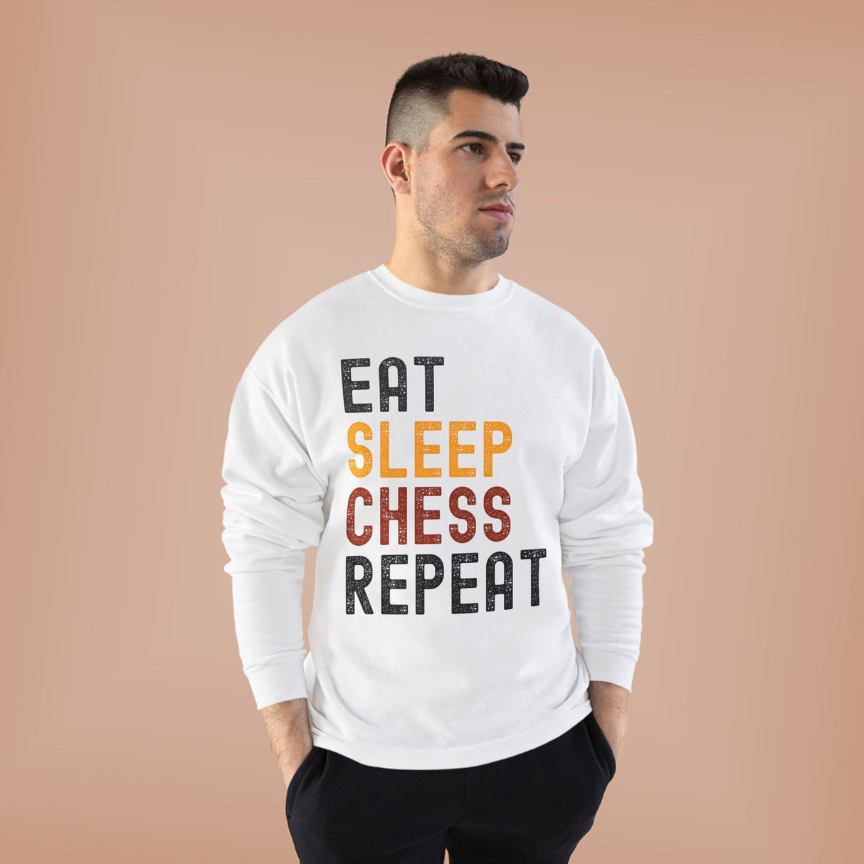 Eat Sleep Chess Repeat Crewneck Sweatshirt