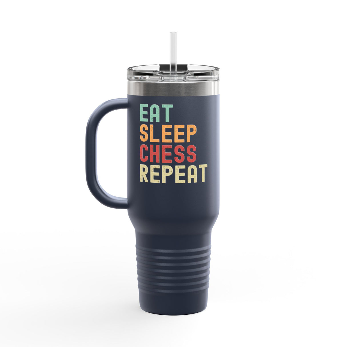 Eat Sleep Chess Repeat Insulated Travel Mug, 40oz