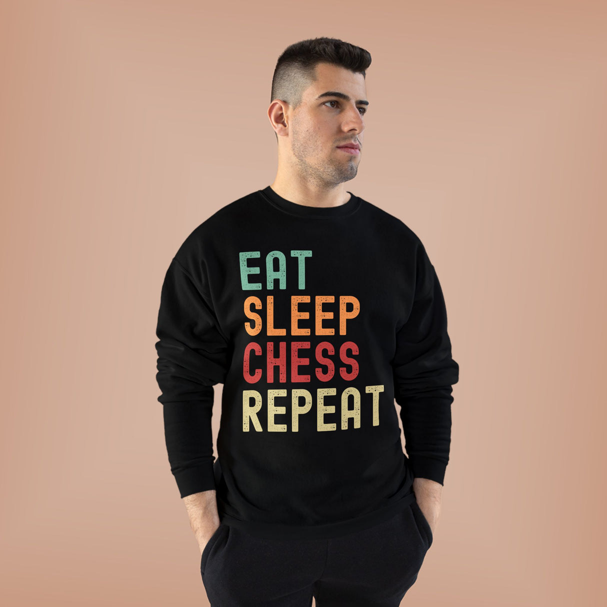 Eat Sleep Chess Repeat Crewneck Sweatshirt