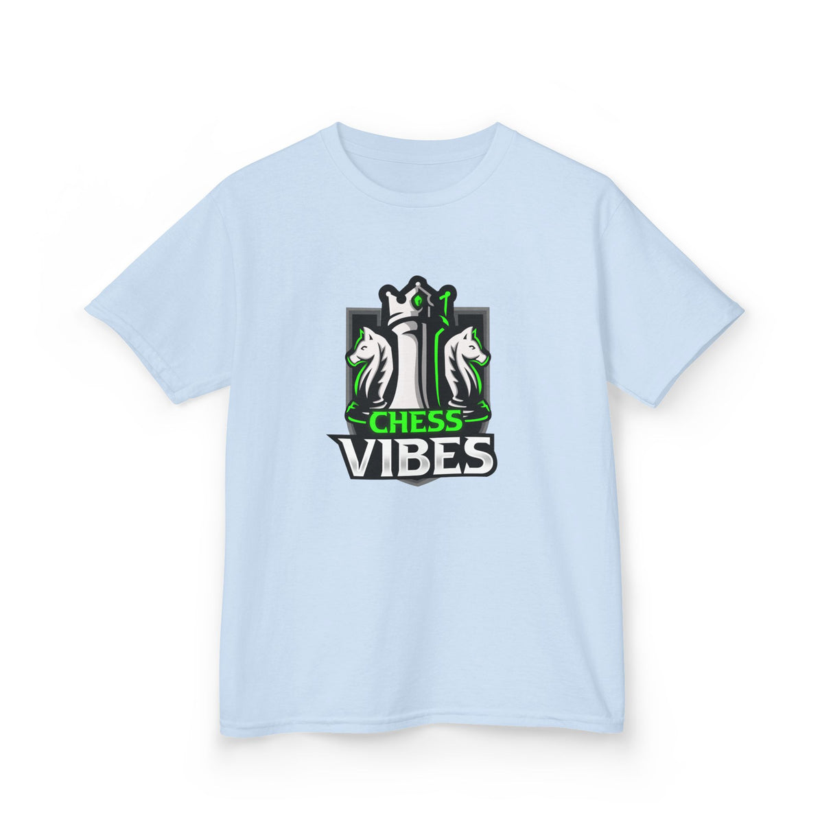 Green Chess Vibes Logo Kids T-Shirt
