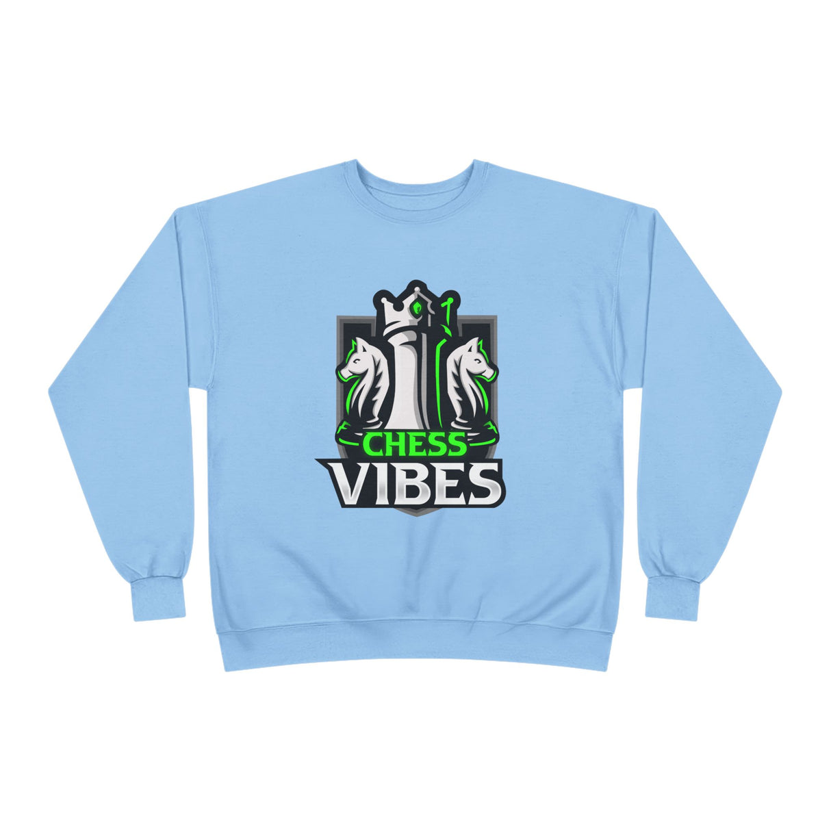 Green Chess Vibes Logo Crewneck Sweatshirt