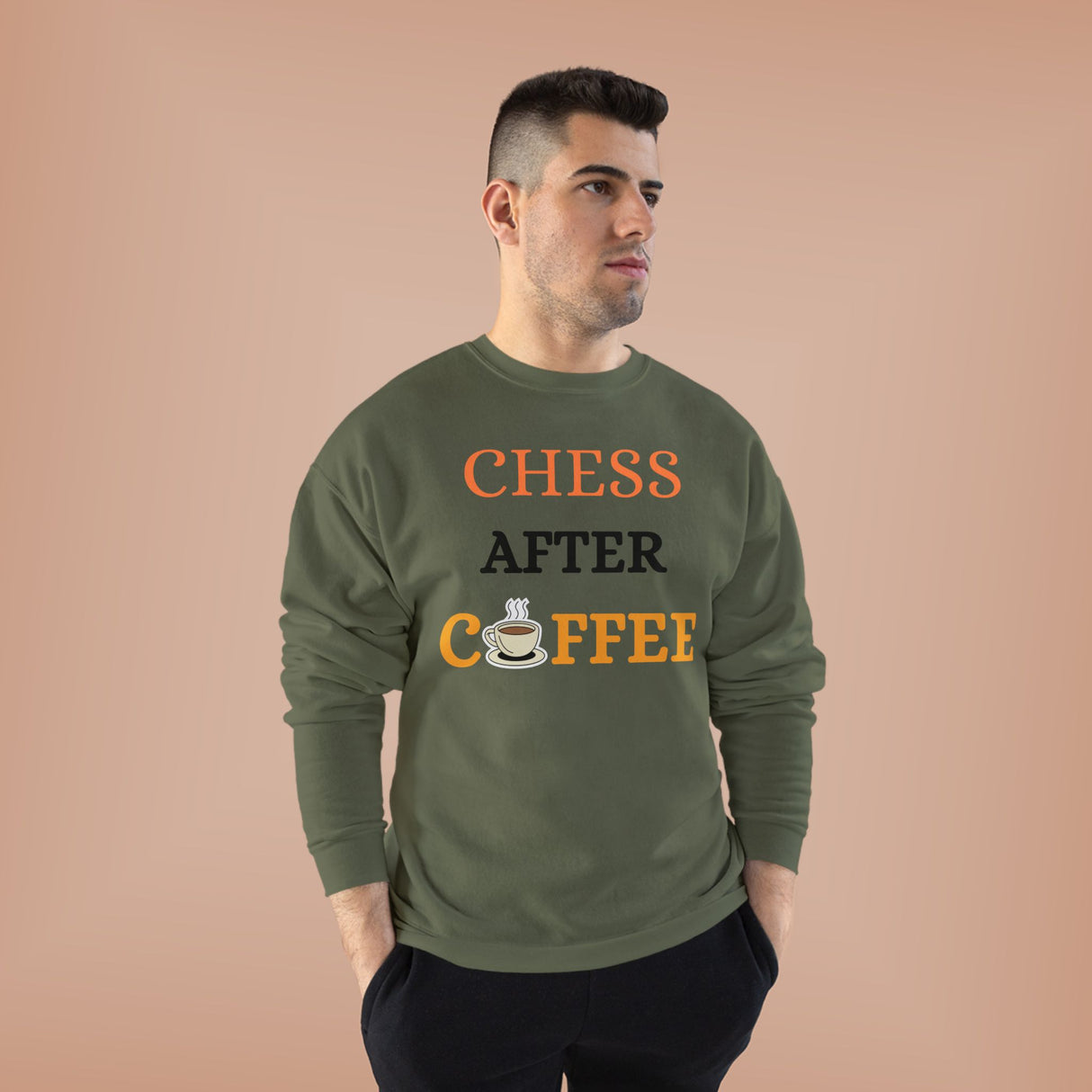 Chess After Coffee Crewneck Sweatshirt