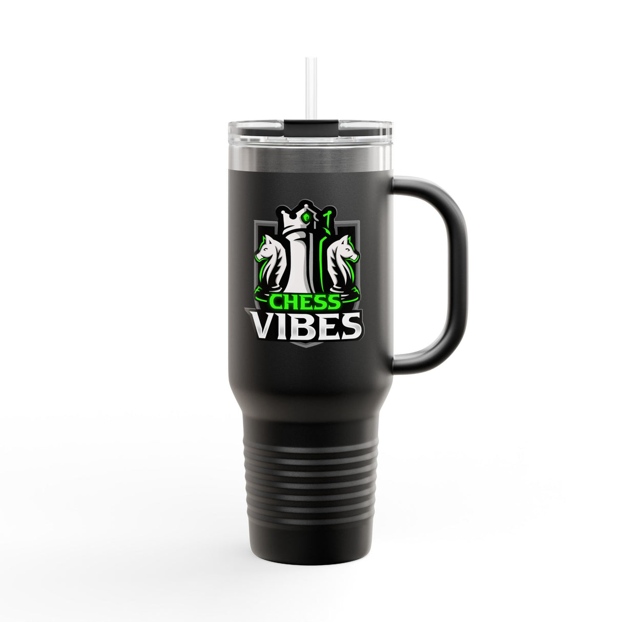 Green Chess Vibes Insulated Travel Mug, 40oz