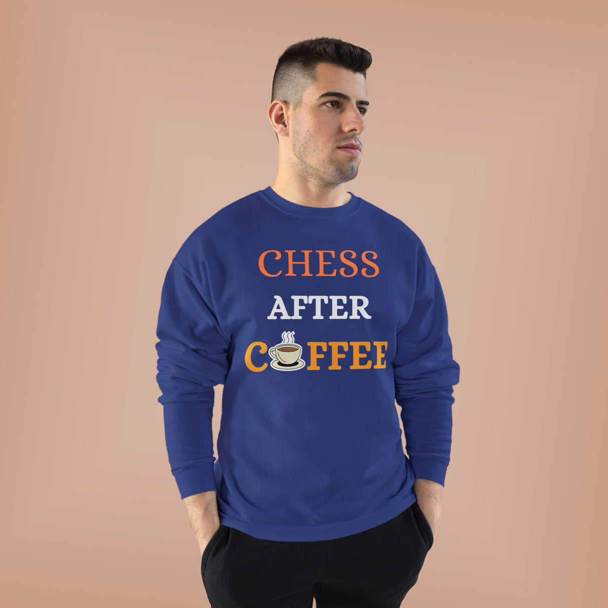 Chess After Coffee Crewneck Sweatshirt