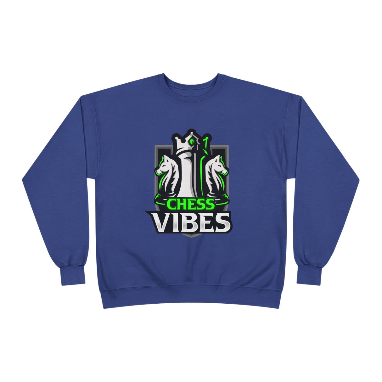 Green Chess Vibes Logo Crewneck Sweatshirt