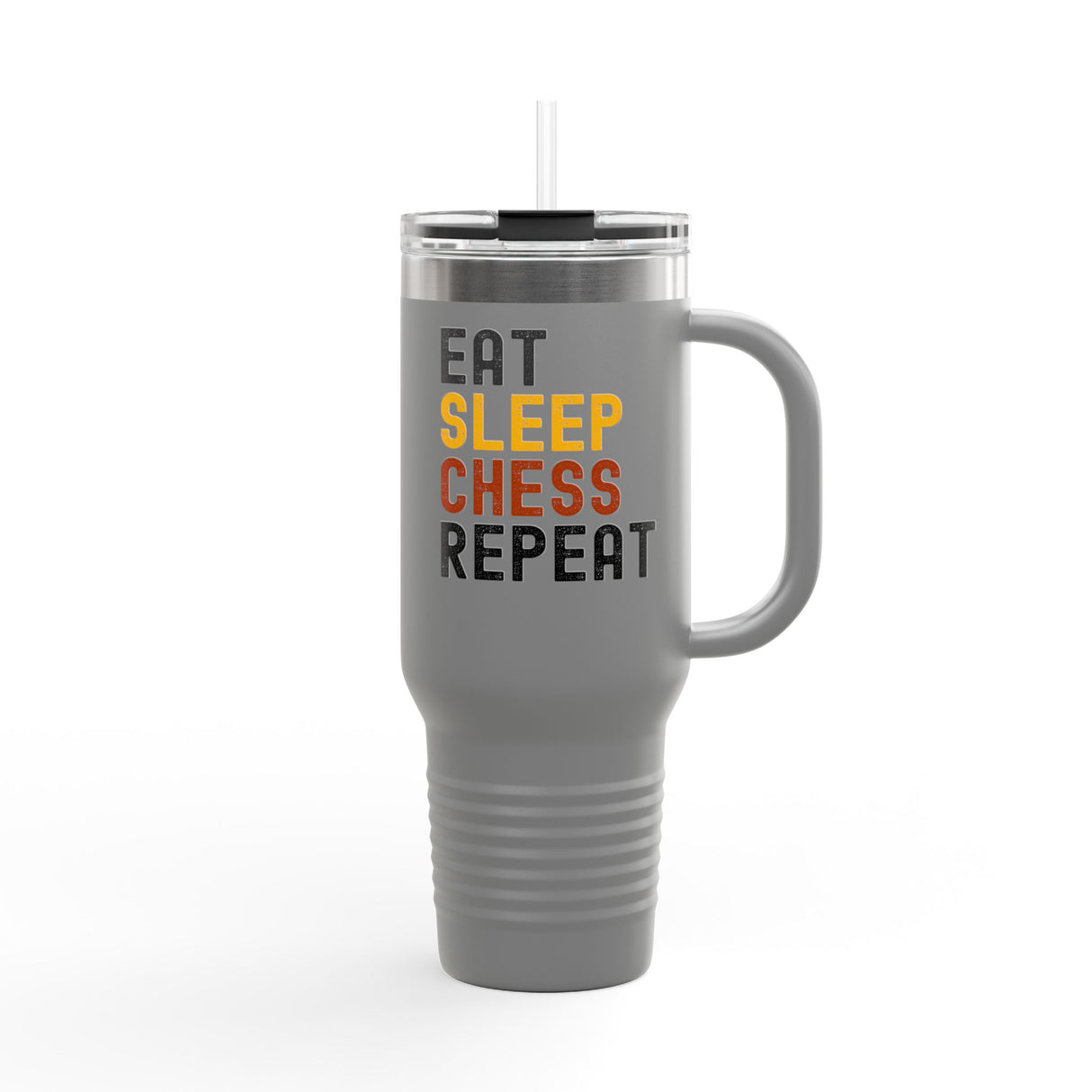 Eat Sleep Chess Repeat Insulated Travel Mug, 40oz