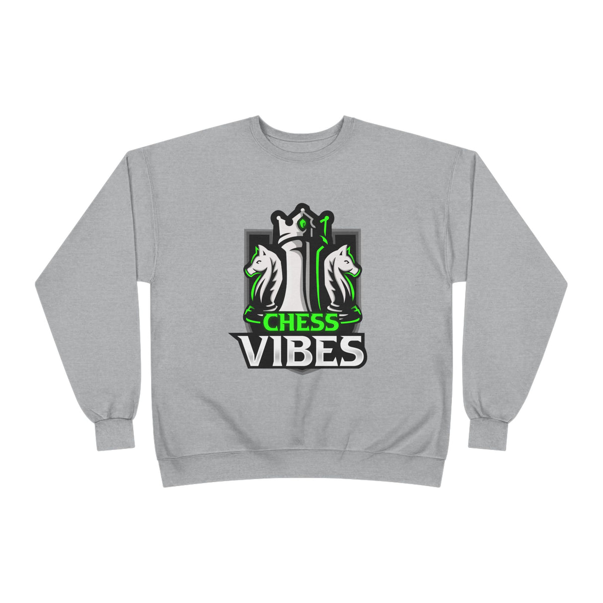 Green Chess Vibes Logo Crewneck Sweatshirt