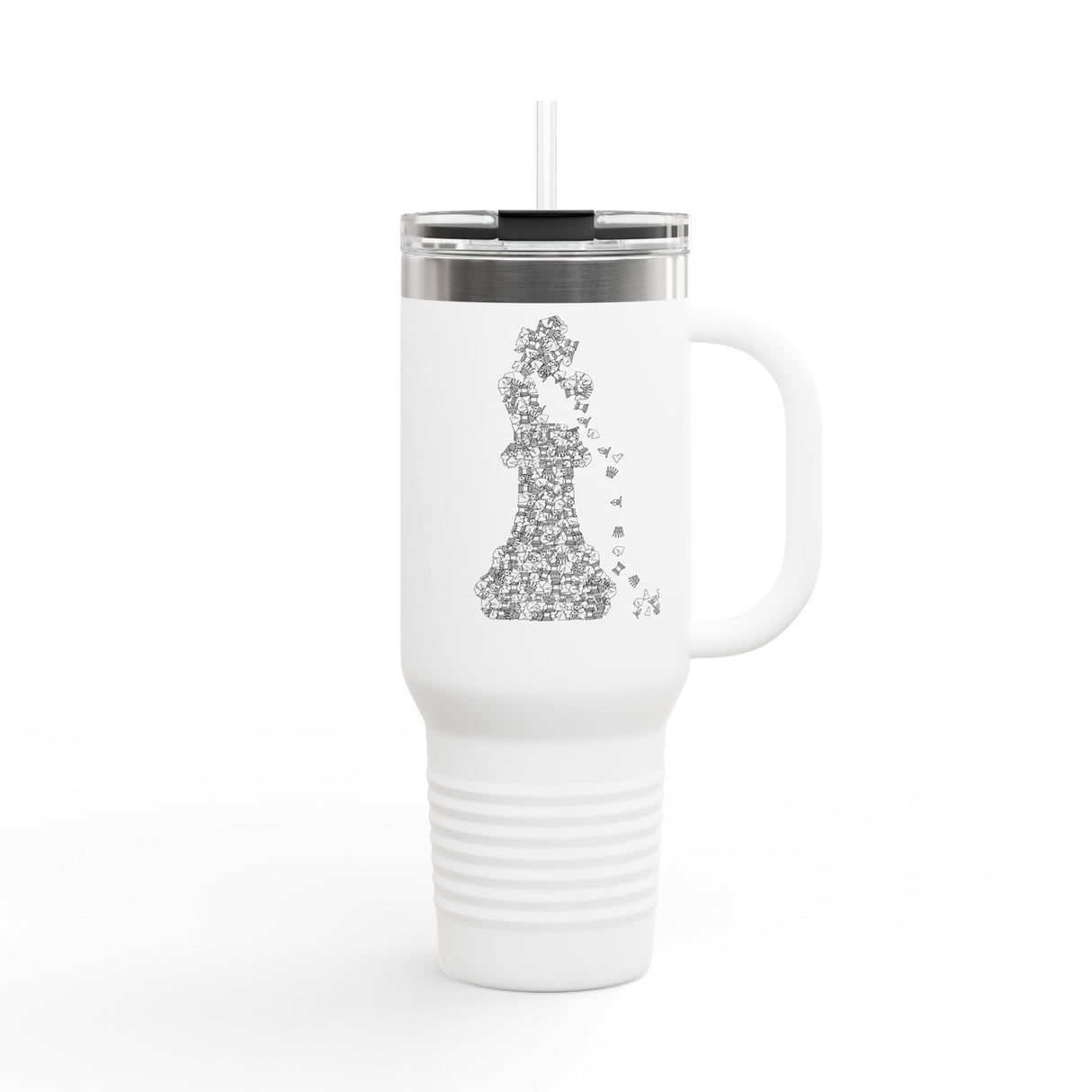 Falling King Insulated Travel Mug, 40oz
