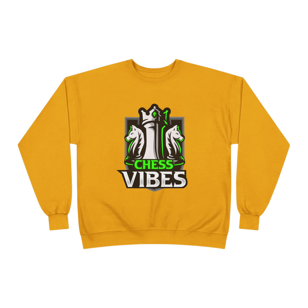 Green Chess Vibes Logo Crewneck Sweatshirt