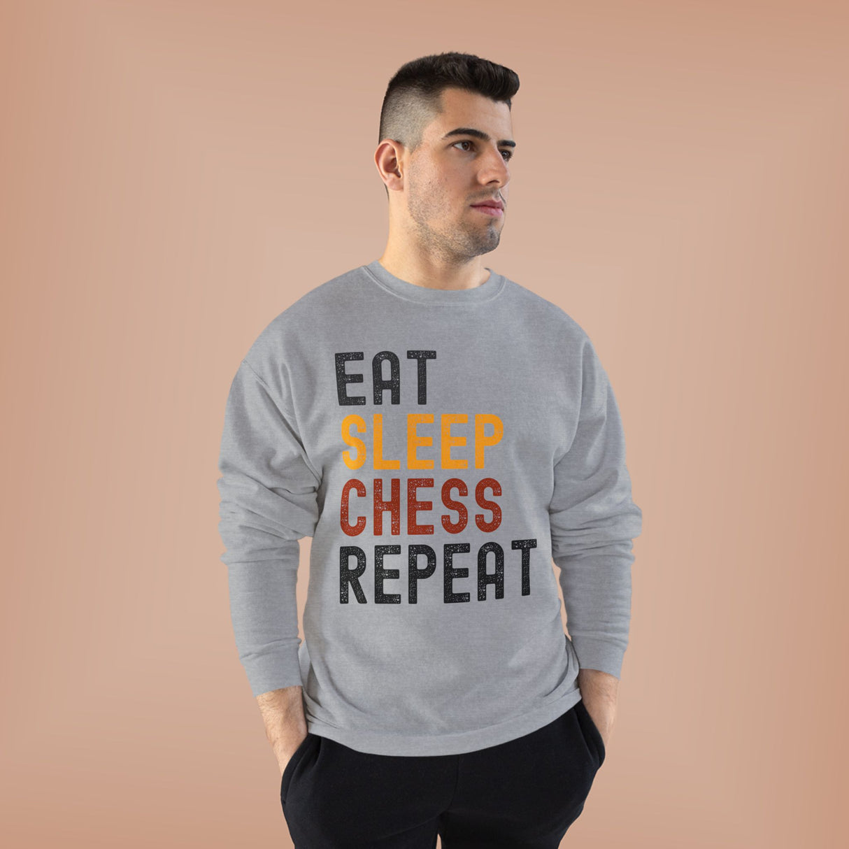 Eat Sleep Chess Repeat Crewneck Sweatshirt