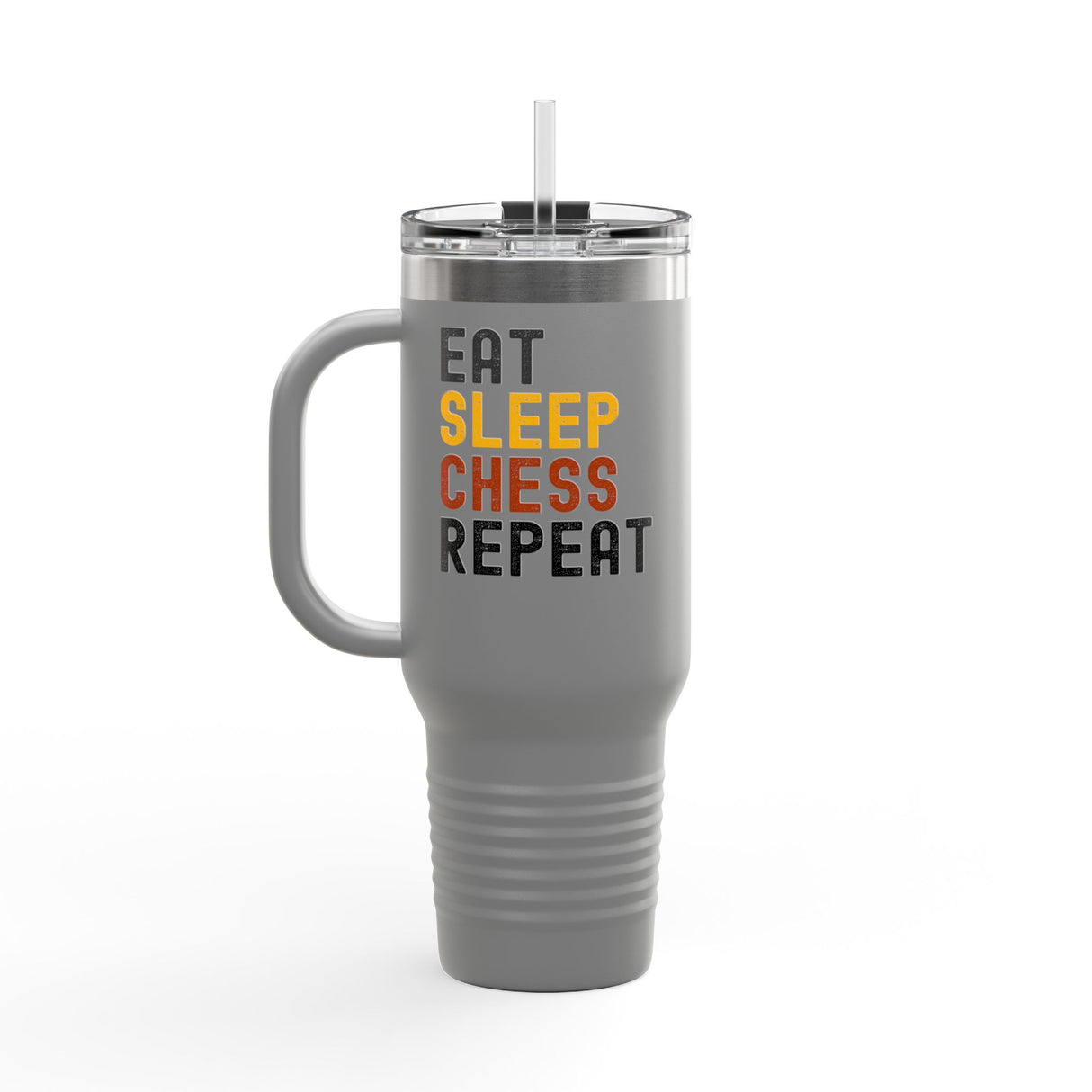 Eat Sleep Chess Repeat Insulated Travel Mug, 40oz