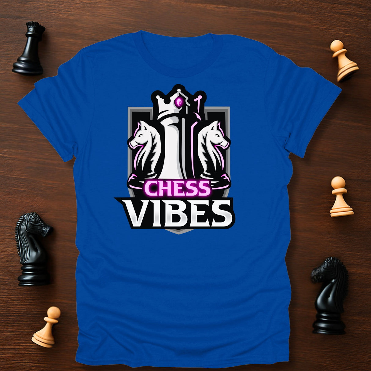 Pink Chess Vibes Logo T-Shirt