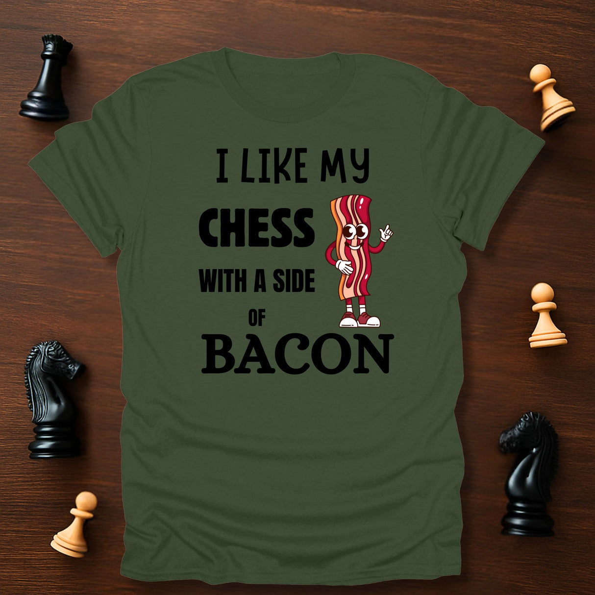 Chess with Bacon T-Shirt