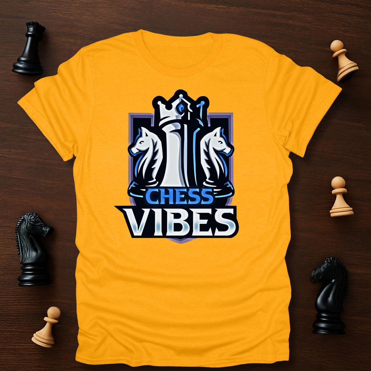 Blue Chess Vibes Logo T-Shirt