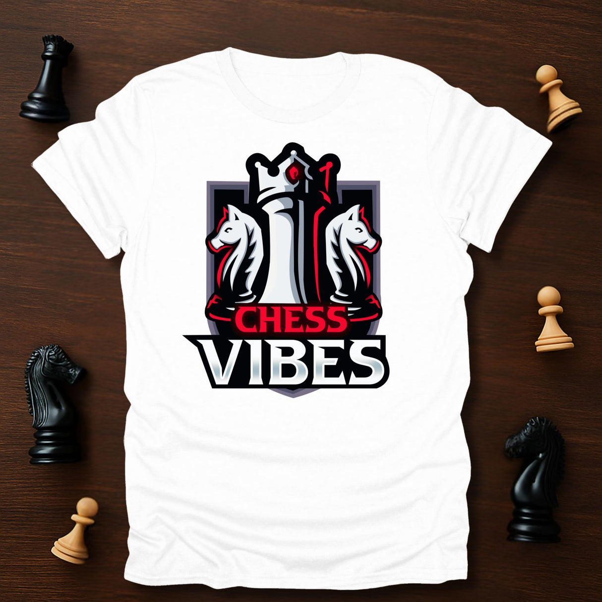 Red Chess Vibes Logo T-Shirt