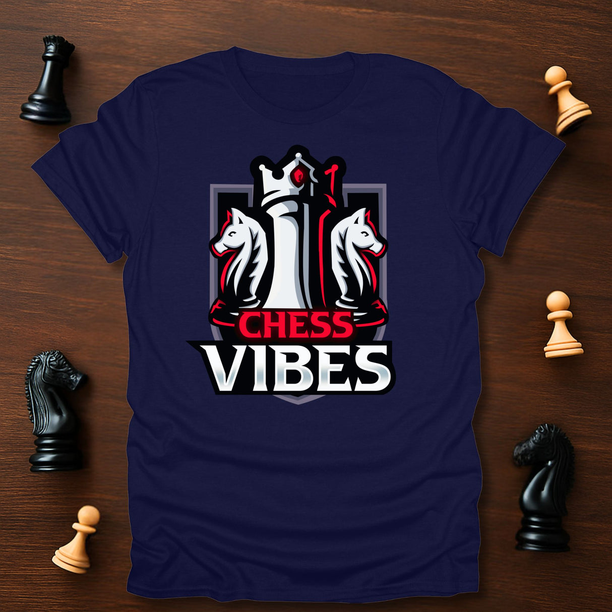 Red Chess Vibes Logo T-Shirt