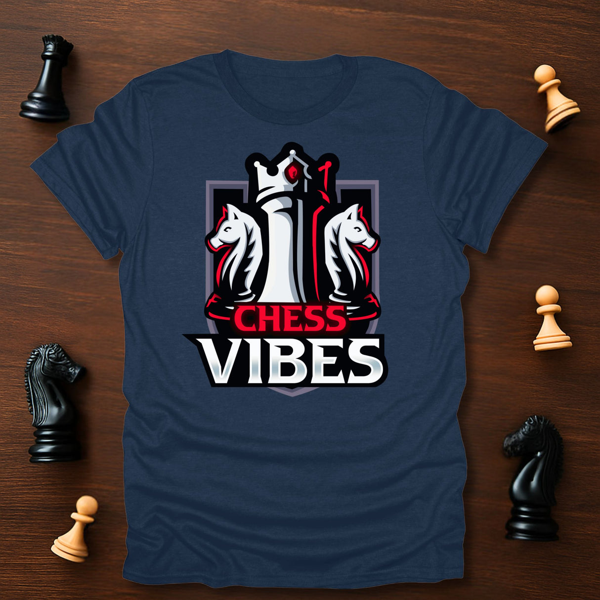 Red Chess Vibes Logo T-Shirt
