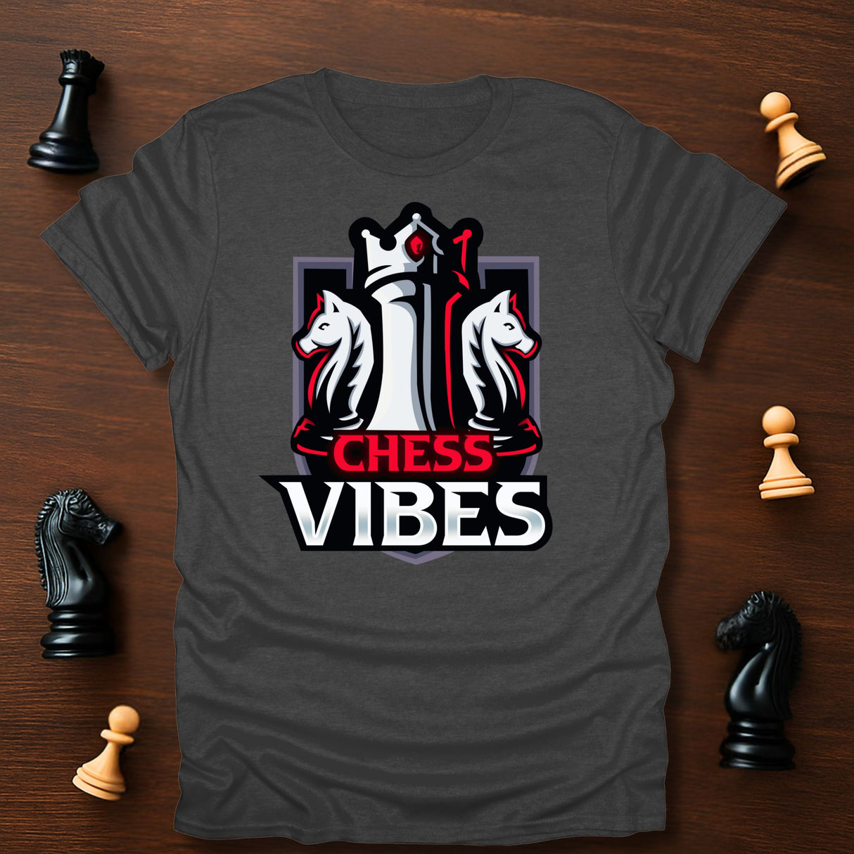 Red Chess Vibes Logo T-Shirt