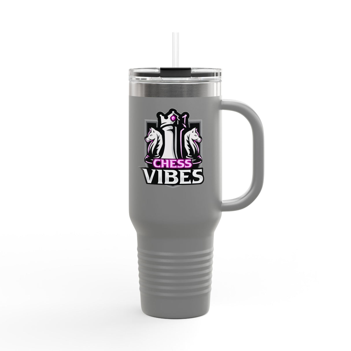 Pink Chess Vibes Insulated Travel Mug, 40oz
