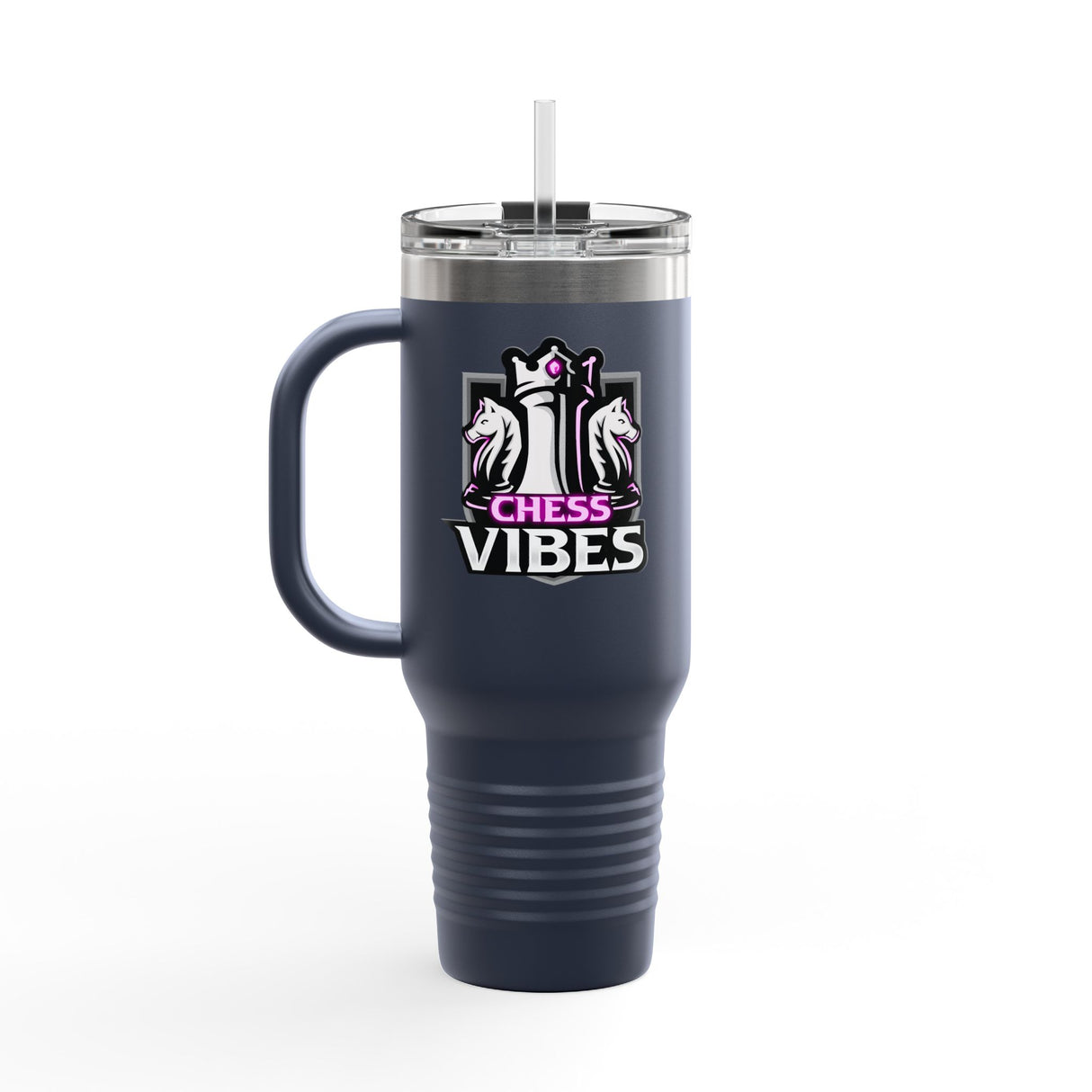 Pink Chess Vibes Insulated Travel Mug, 40oz