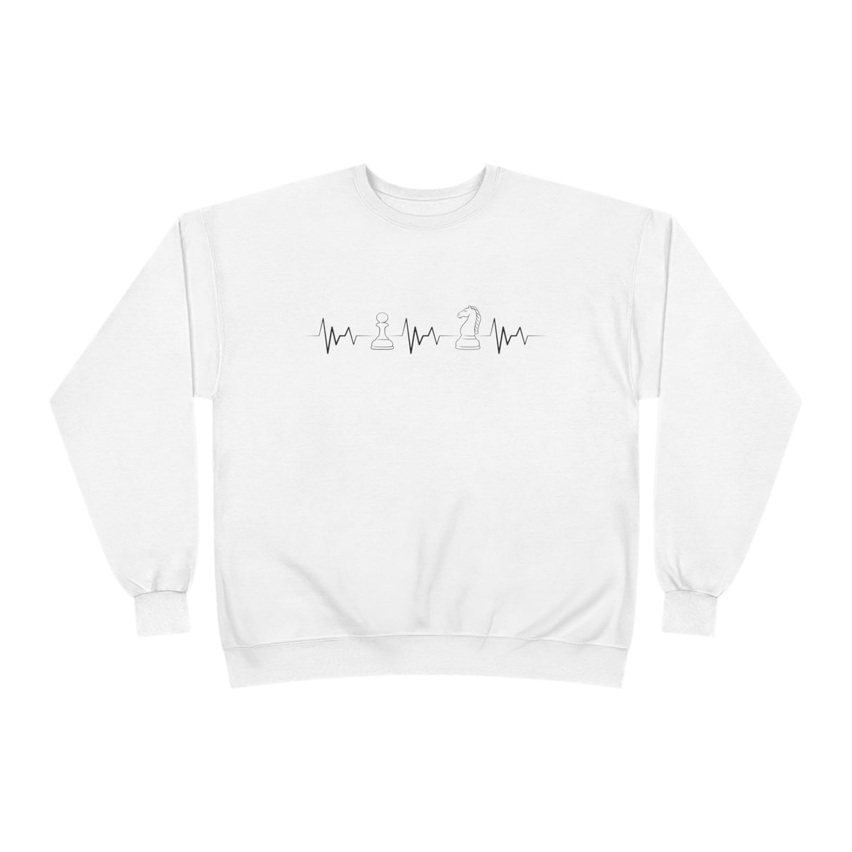 Pawn Knight Heartbeat Crewneck Sweatshirt