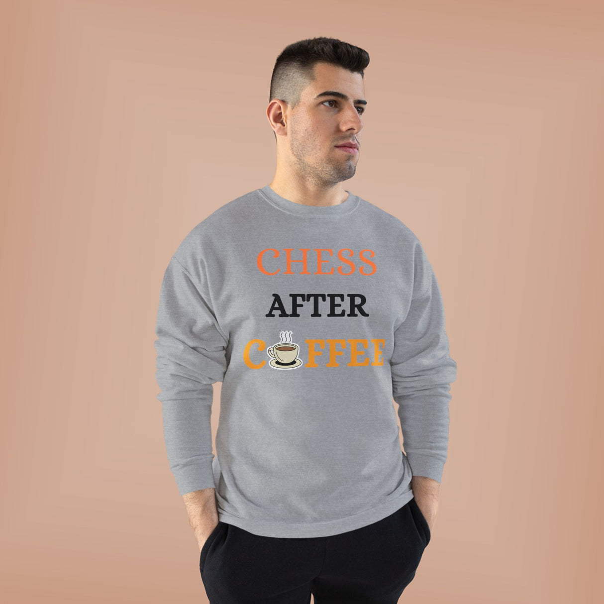 Chess After Coffee Crewneck Sweatshirt