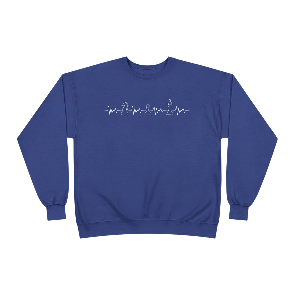 Knight Pawn King Heartbeat Crewneck Sweatshirt