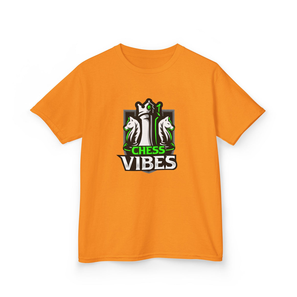 Green Chess Vibes Logo Kids T-Shirt