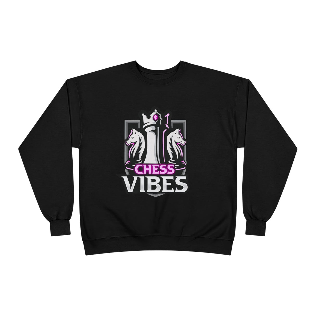 Pink Chess Vibes Logo Crewneck Sweatshirt