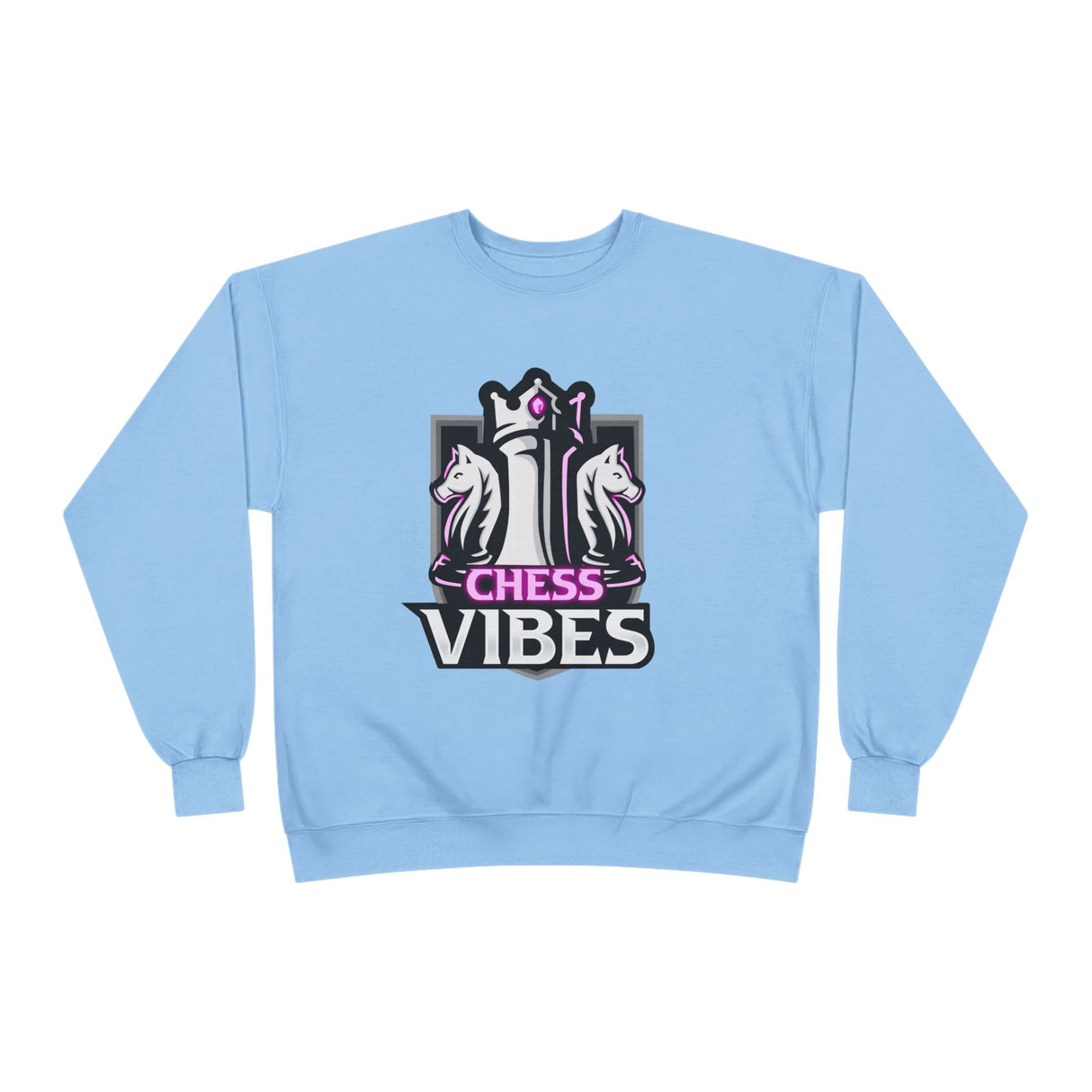 Pink Chess Vibes Logo Crewneck Sweatshirt