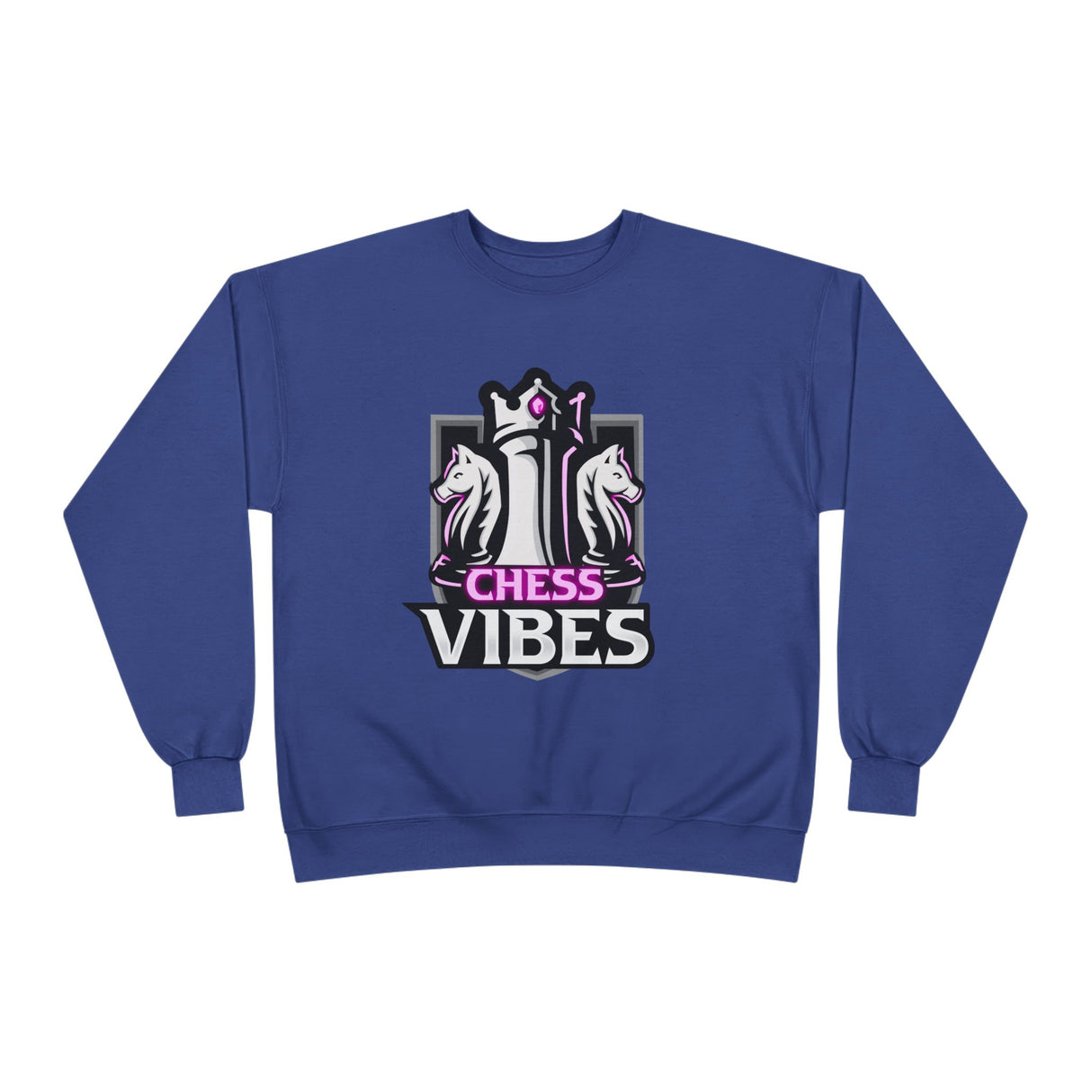 Pink Chess Vibes Logo Crewneck Sweatshirt