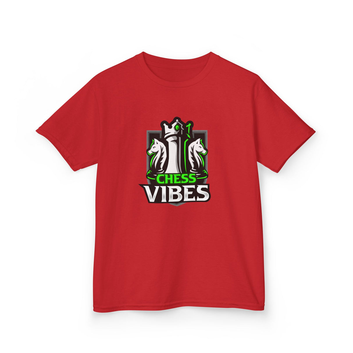 Green Chess Vibes Logo Kids T-Shirt
