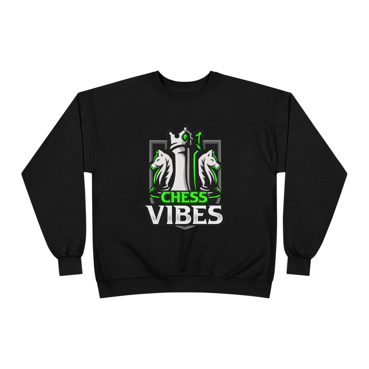 Green Chess Vibes Logo Crewneck Sweatshirt