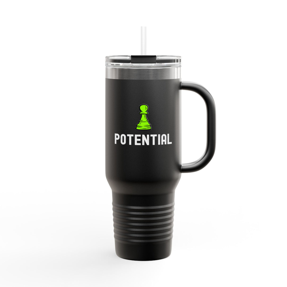 Pawn Potential Insulated Travel Mug, 40oz