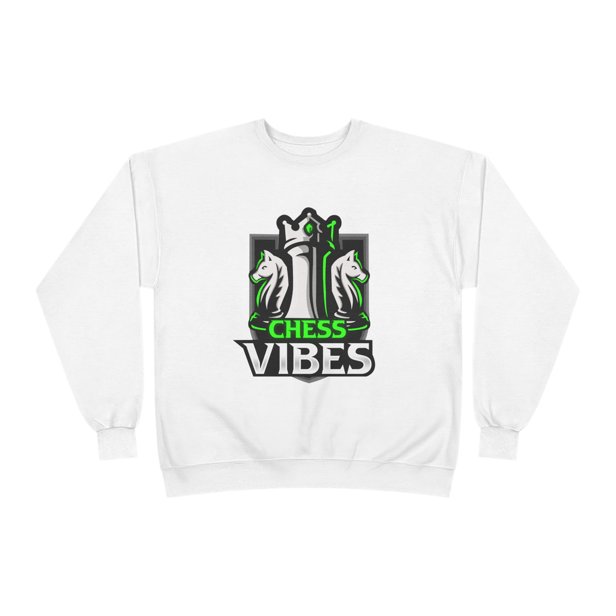 Green Chess Vibes Logo Crewneck Sweatshirt