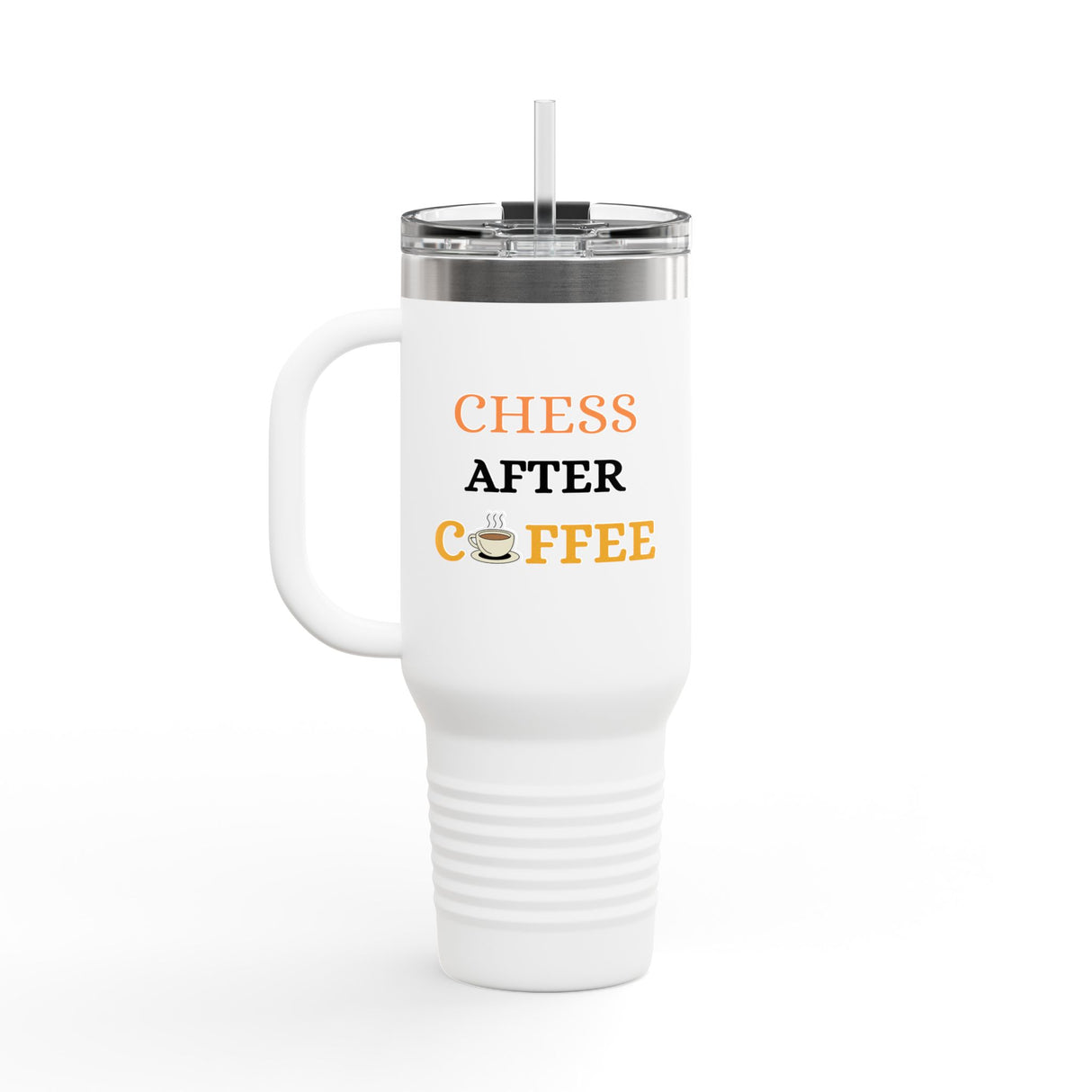 Chess After Coffee Insulated Travel Mug, 40oz