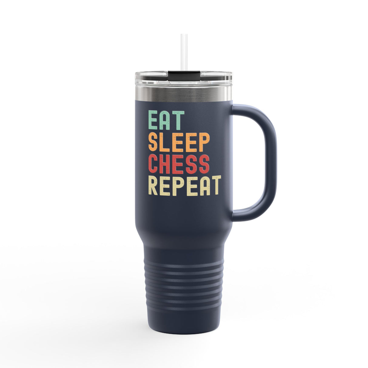 Eat Sleep Chess Repeat Insulated Travel Mug, 40oz
