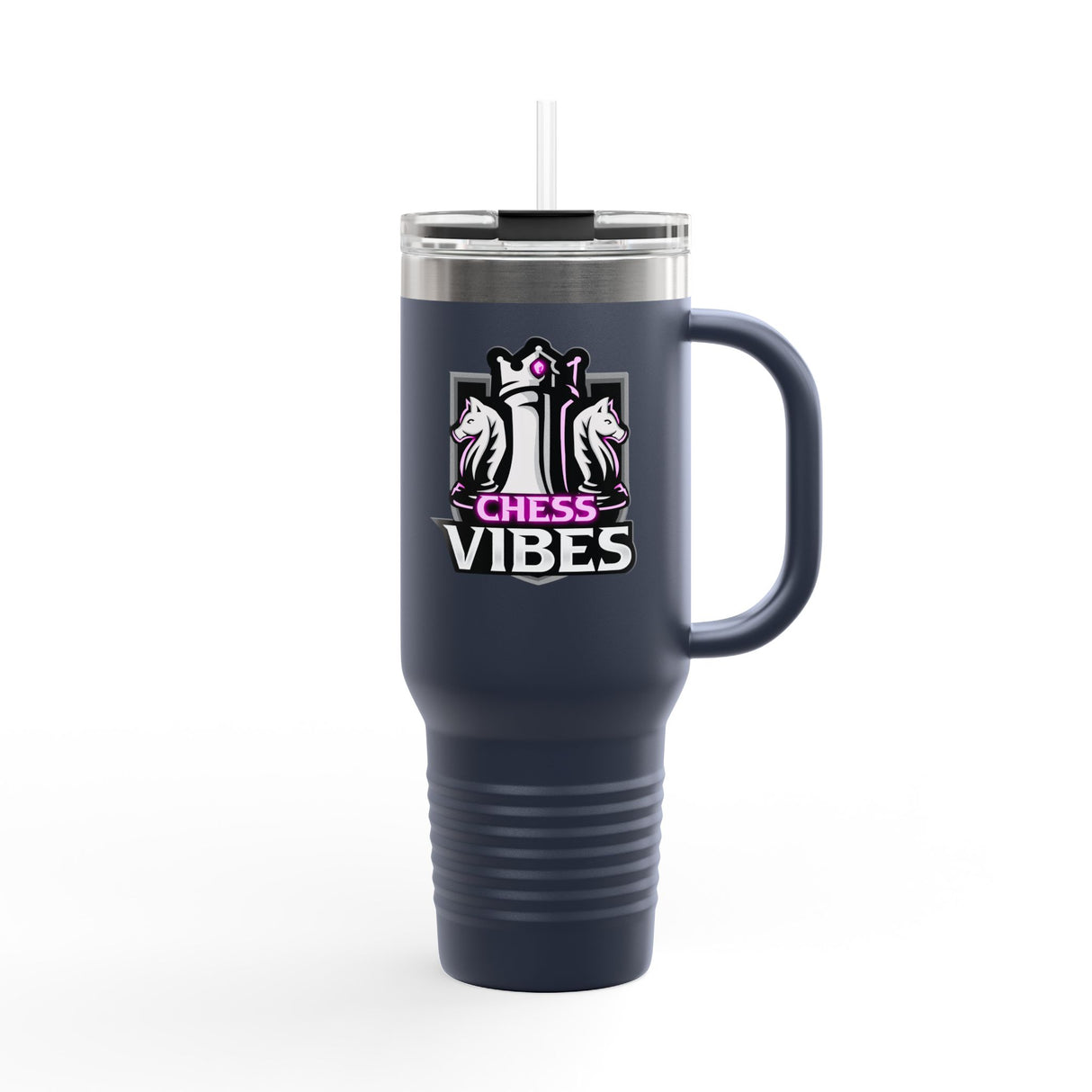 Pink Chess Vibes Insulated Travel Mug, 40oz