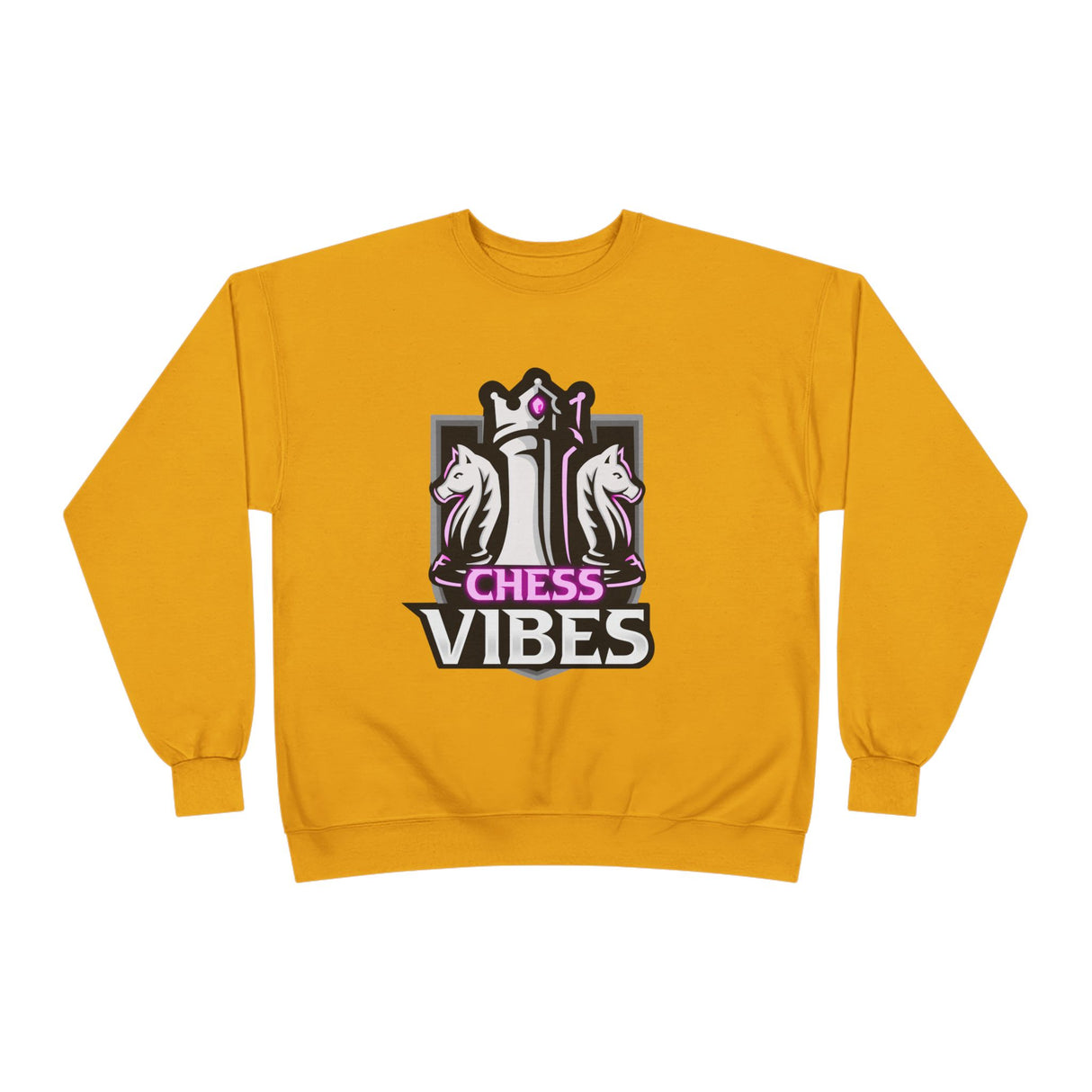 Pink Chess Vibes Logo Crewneck Sweatshirt