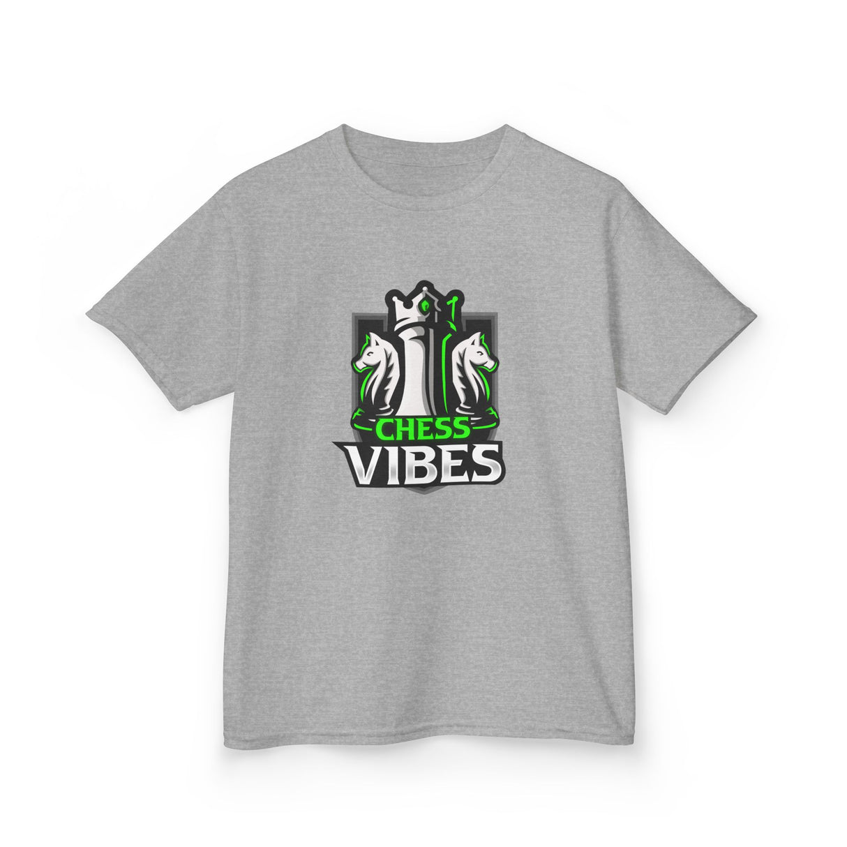 Green Chess Vibes Logo Kids T-Shirt