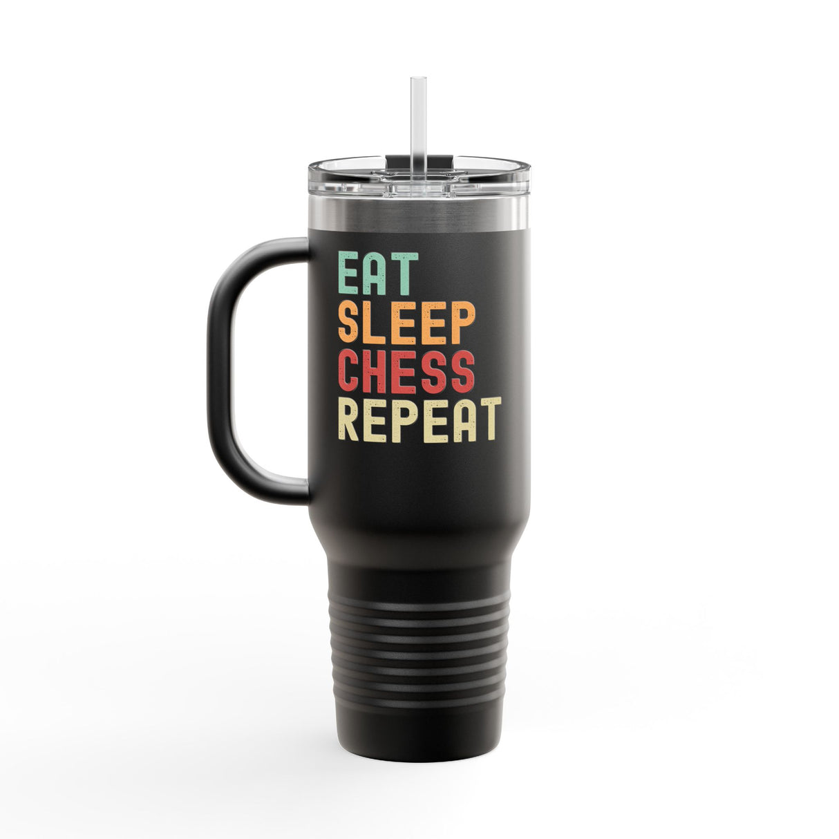 Eat Sleep Chess Repeat Insulated Travel Mug, 40oz