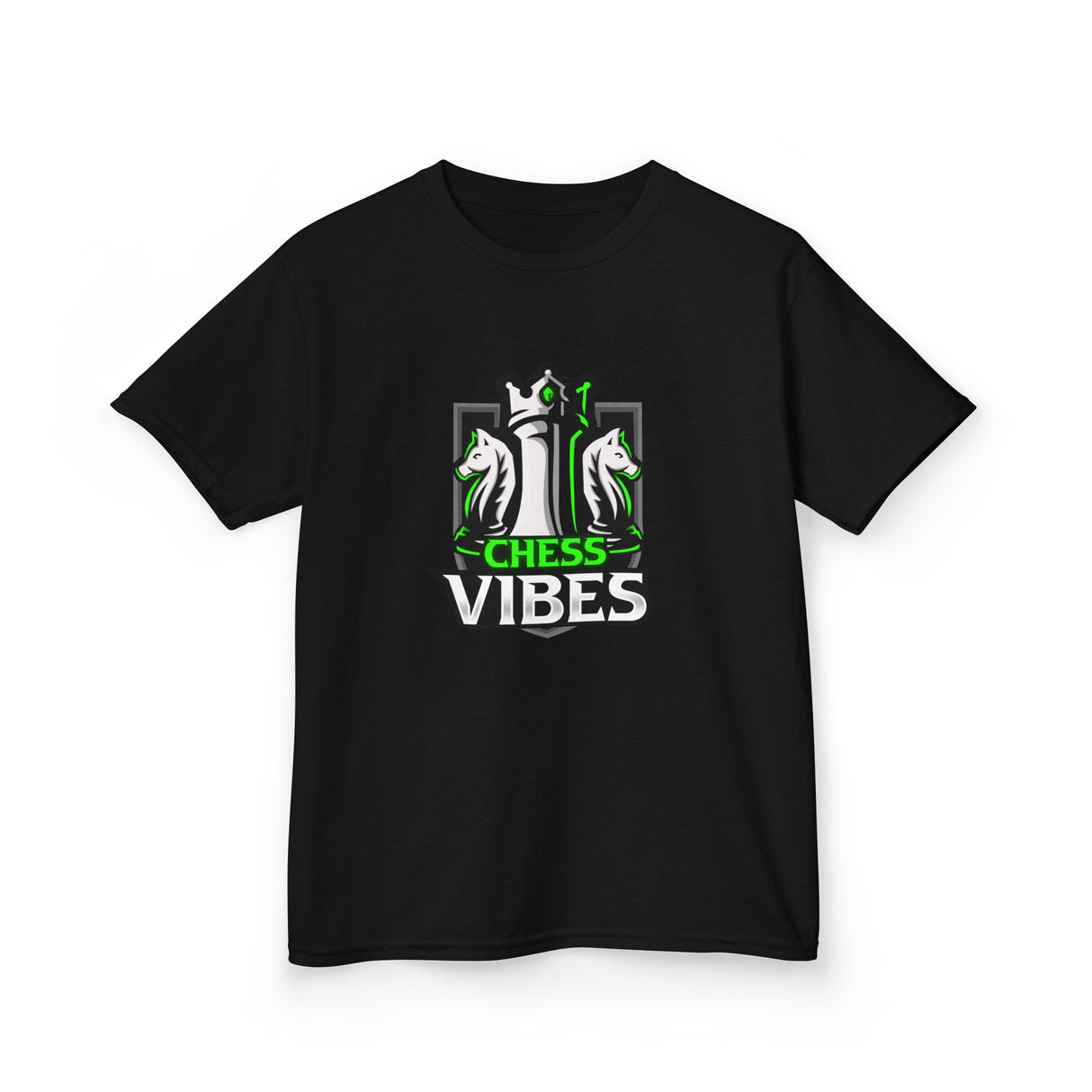 Green Chess Vibes Logo Kids T-Shirt