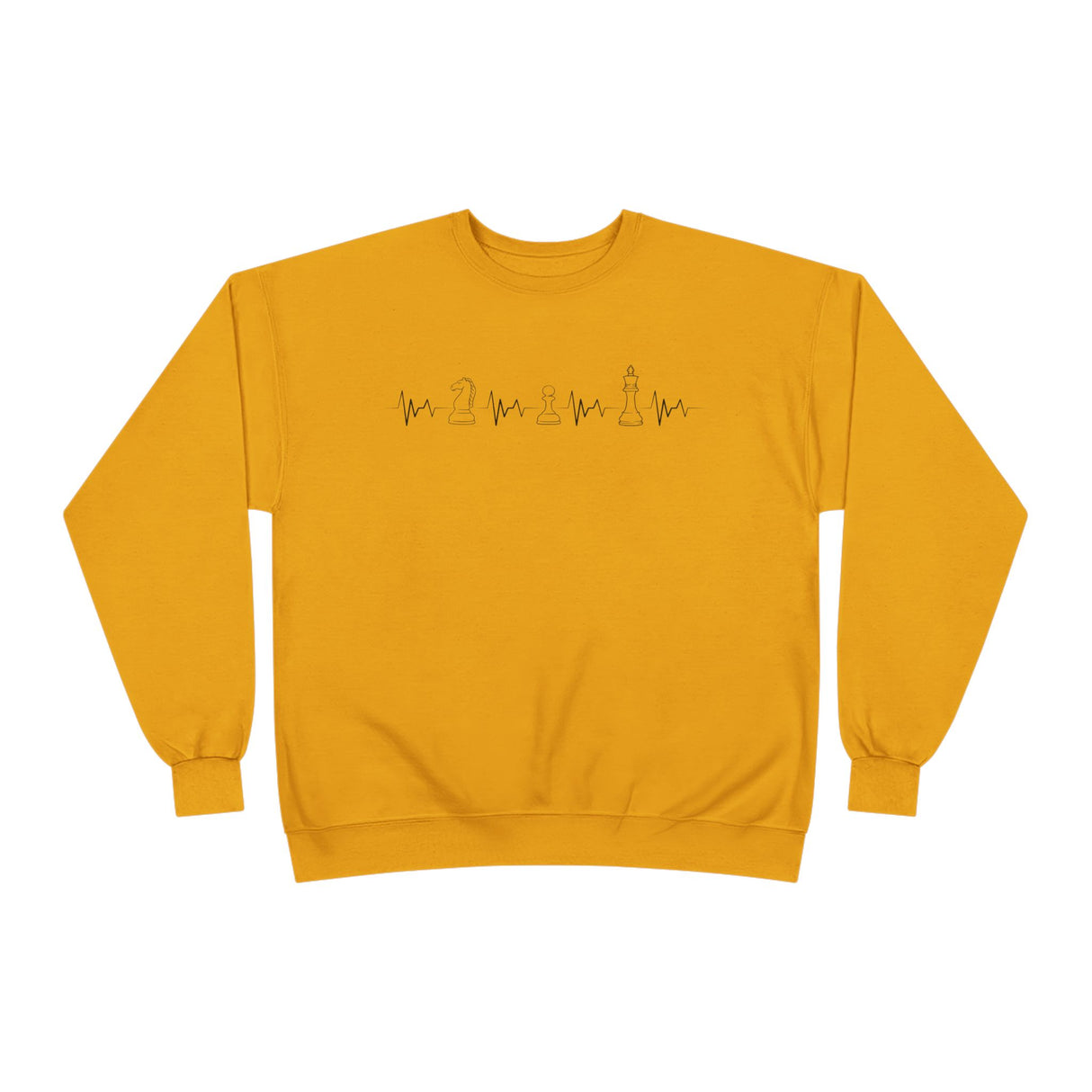 Knight Pawn King Heartbeat Crewneck Sweatshirt