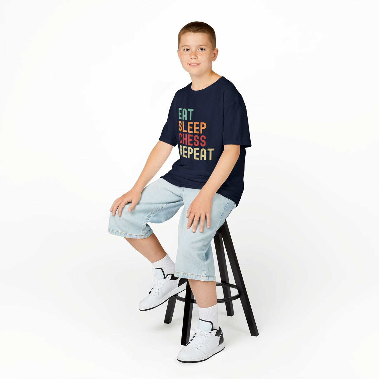 Eat Sleep Chess Repeat Kids T-Shirt