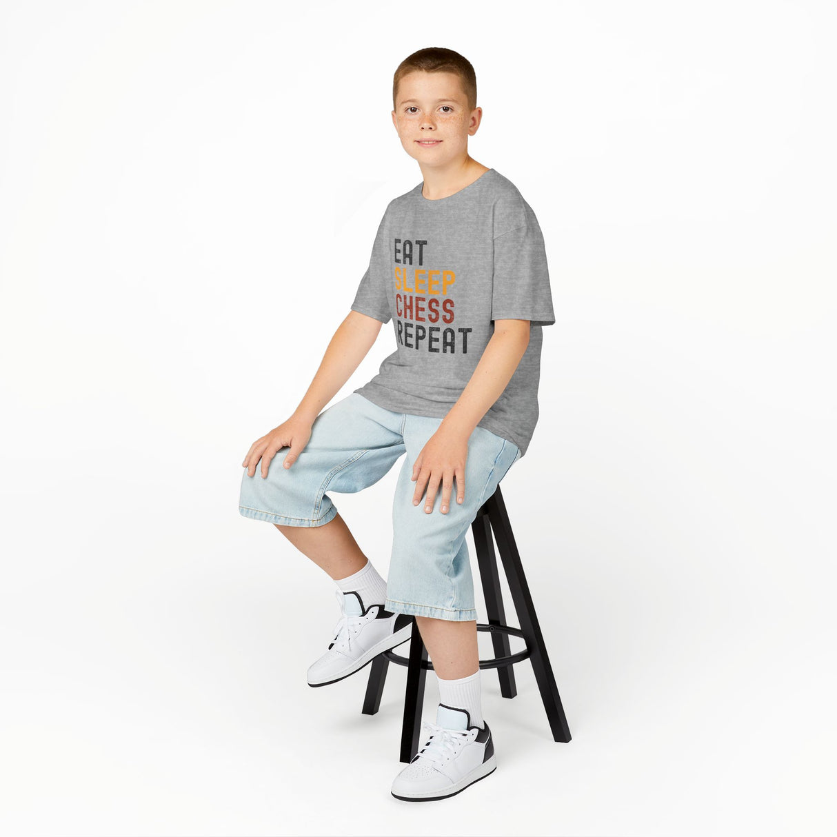 Eat Sleep Chess Repeat Kids T-Shirt