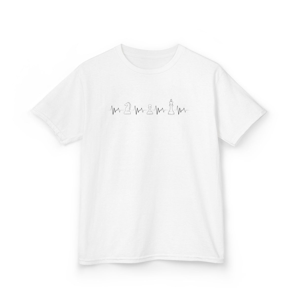 Knight Pawn King Heartbeat Kids T-Shirt